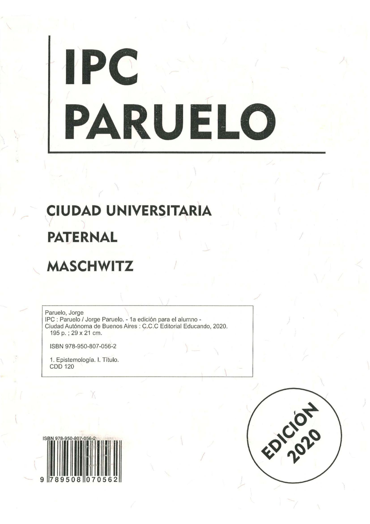 Libro De Toda La Materia Ipc Paruelo - Introduccion Al Pensamiento ...