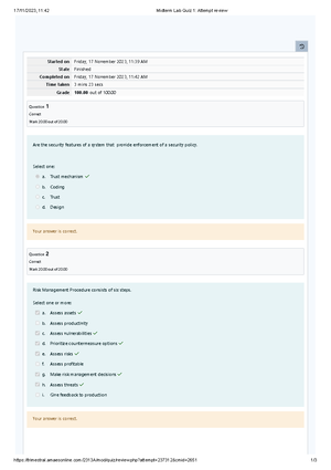 UGRD-IT6300A Information Assurance And Security 1 Midterm Lab Quiz 2 ...