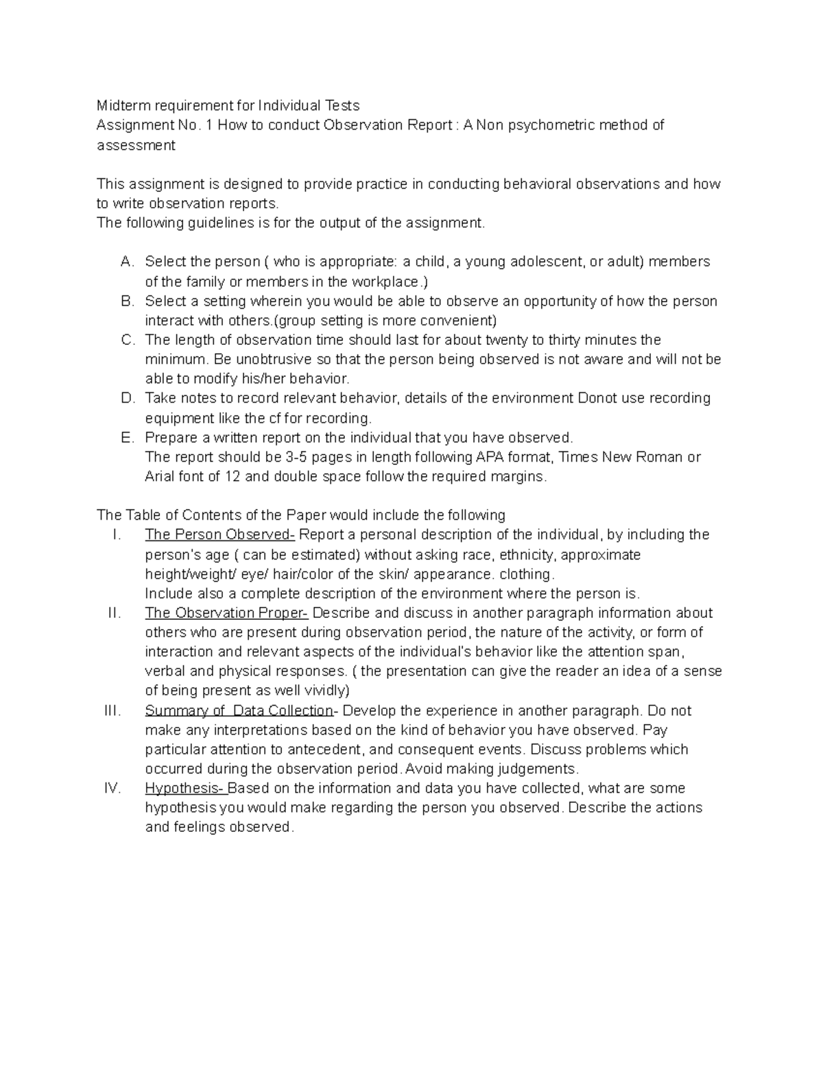 Midterm_Requirement_for_Individual_Tests. - Midterm requirement for ...
