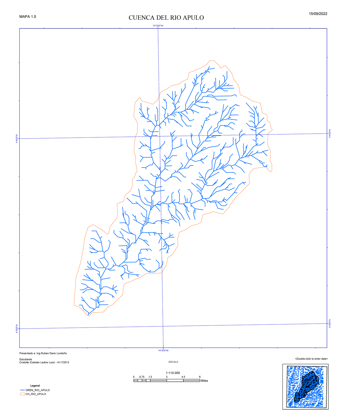 RIO Apulo - ninguna - Ingeniería Sanitaria - 74°30'0