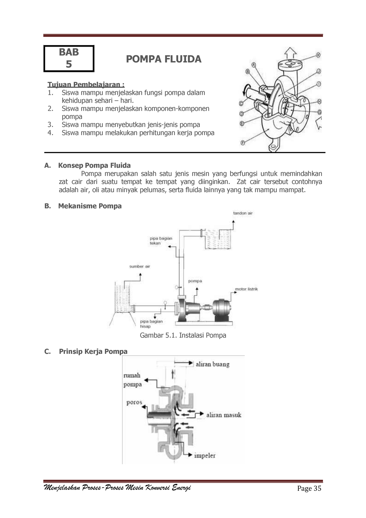 Presentasi Mengenai Pompa Dan Kompresoe Bab 5 Pompa Fluida Tujuan