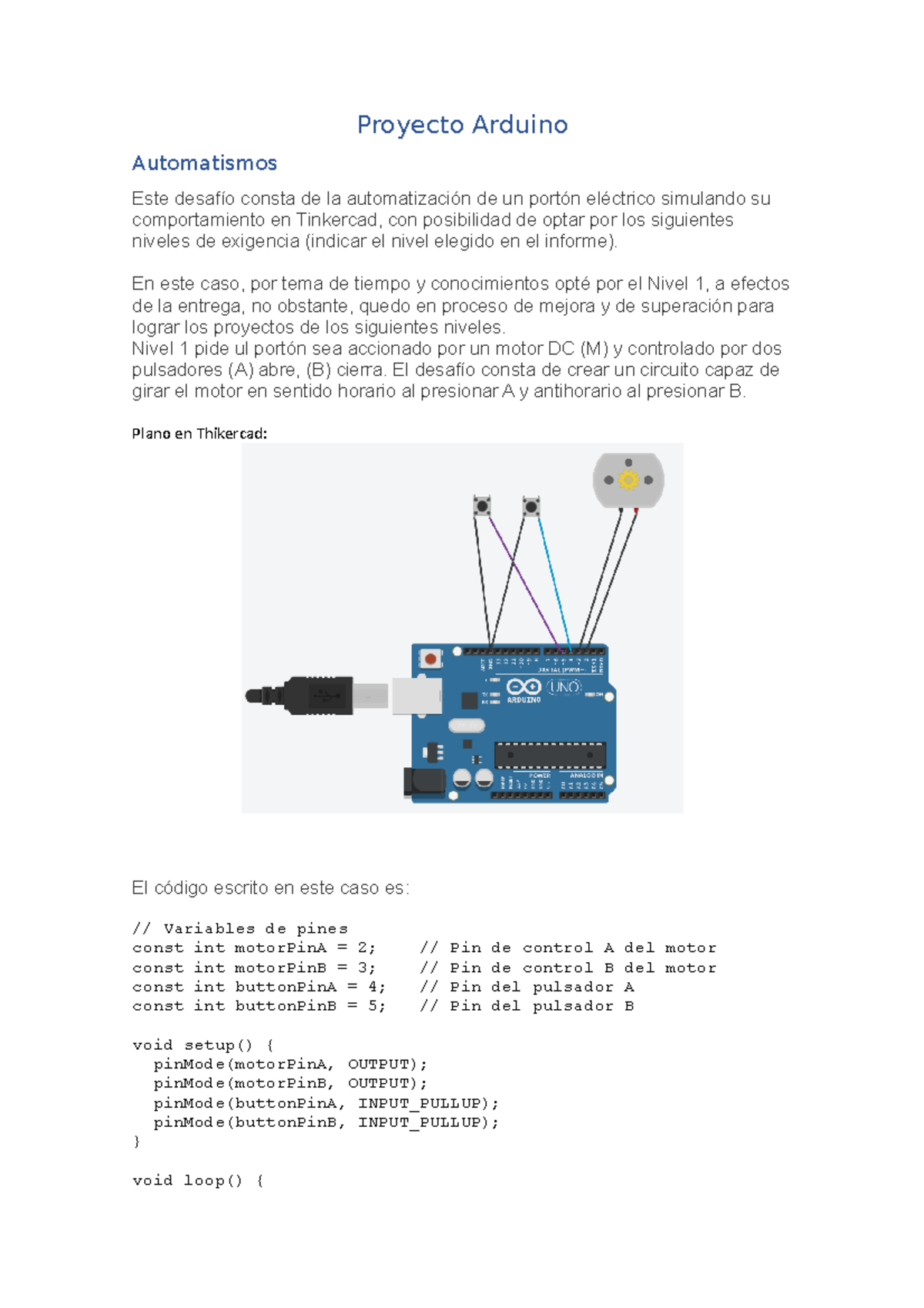 Entrega final Proyecto Arduino - Proyecto Arduino Automatismos Este ...
