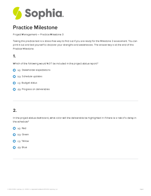 Sophia Project Mgmt Milestone 3 - 1 CONCEPT → Individual And Team ...