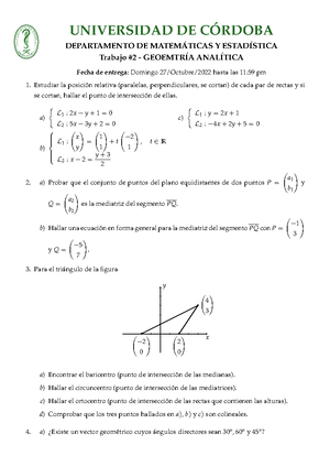 [Solved] 13 Sea L La Recta Que Pasa Por Los Puntos De L Ms Cercano Al ...