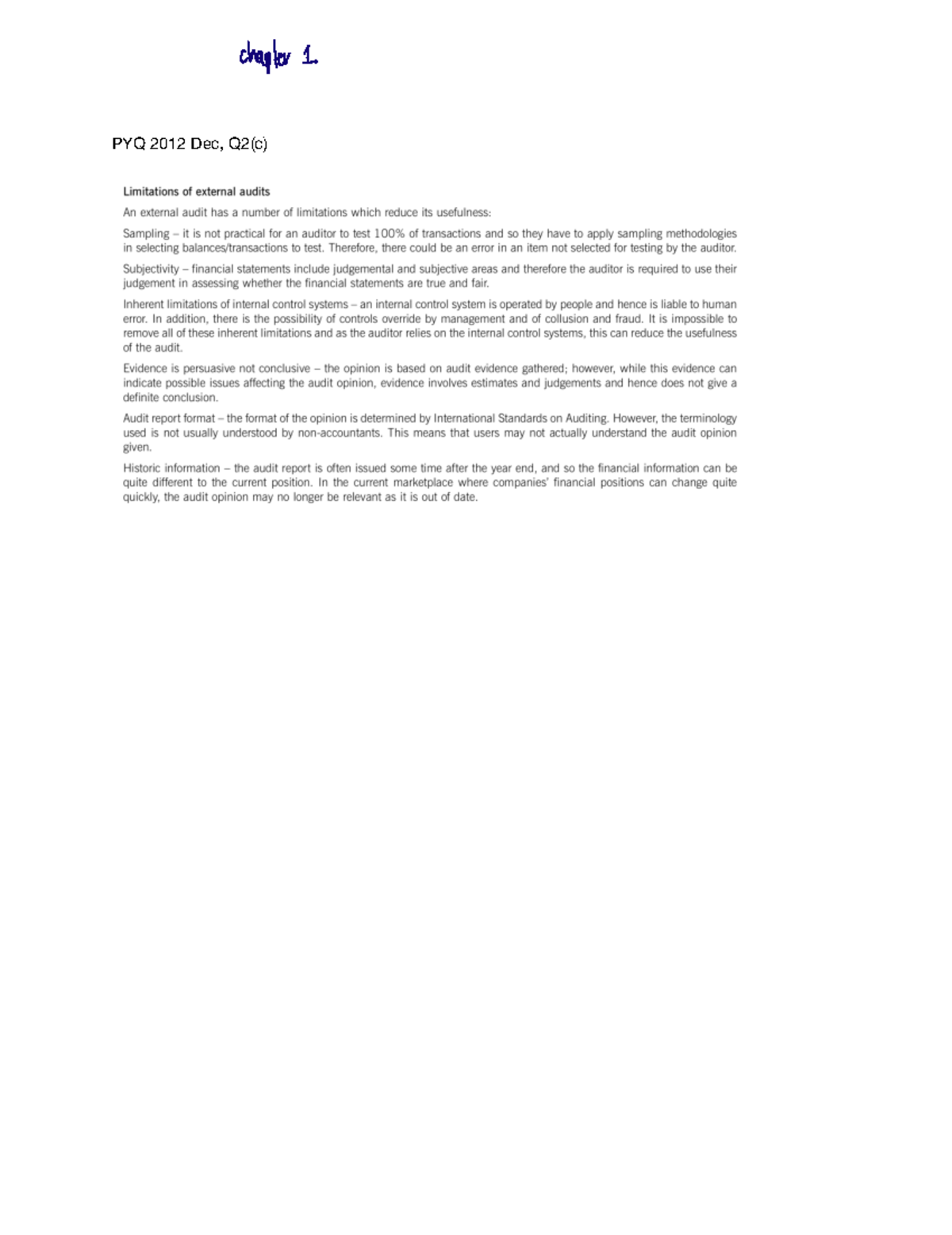 Additional notes - PYQ 2012 Dec, Q2(c) PYQ 2015 Sep/Dec, Q Edžample ...