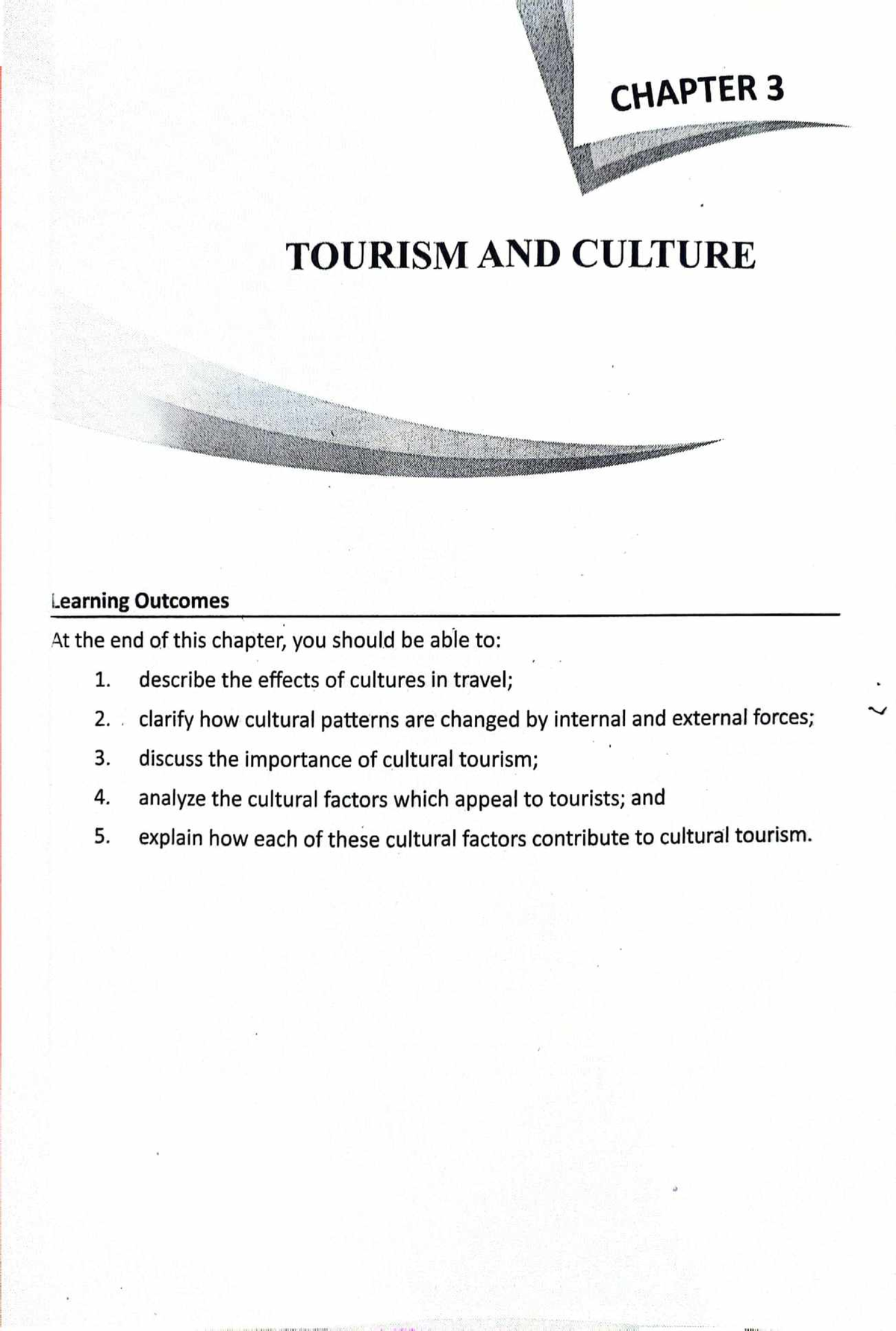 Tourism and Culture - Introduction to Hospitality Management - Studocu