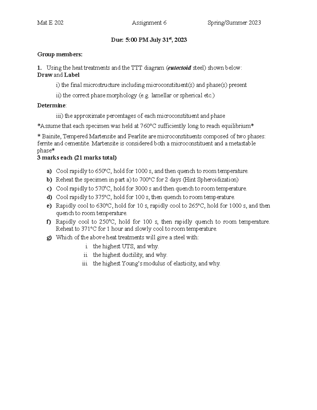 S2023 M202 A6 - Assign 6 for 2023 summer - Mat E202 - UAlberta - Studocu