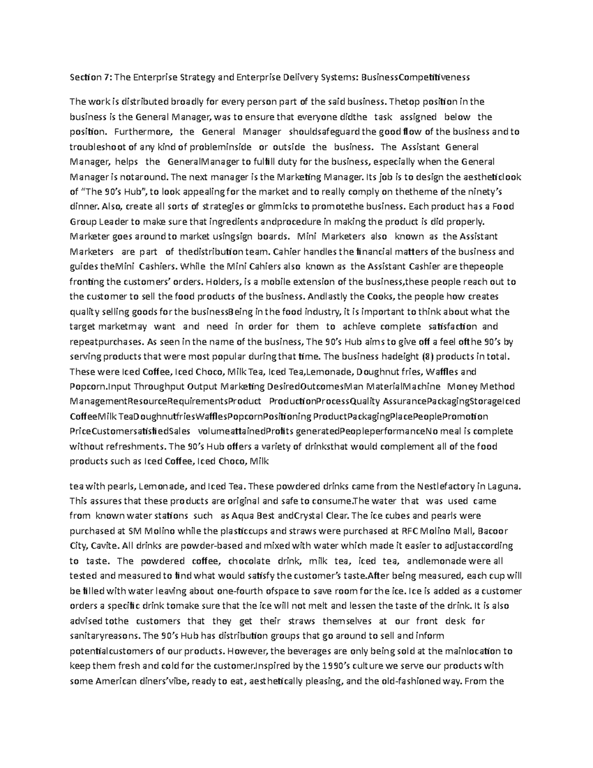 New Microsoft Office Word Document - Section 7: The Enterprise Strategy ...