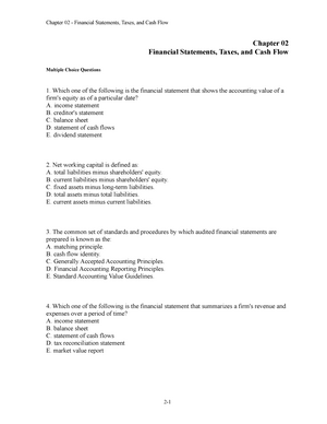 Chap016 - Test Banks - Chapter 16 Financial Leverage And Capital ...