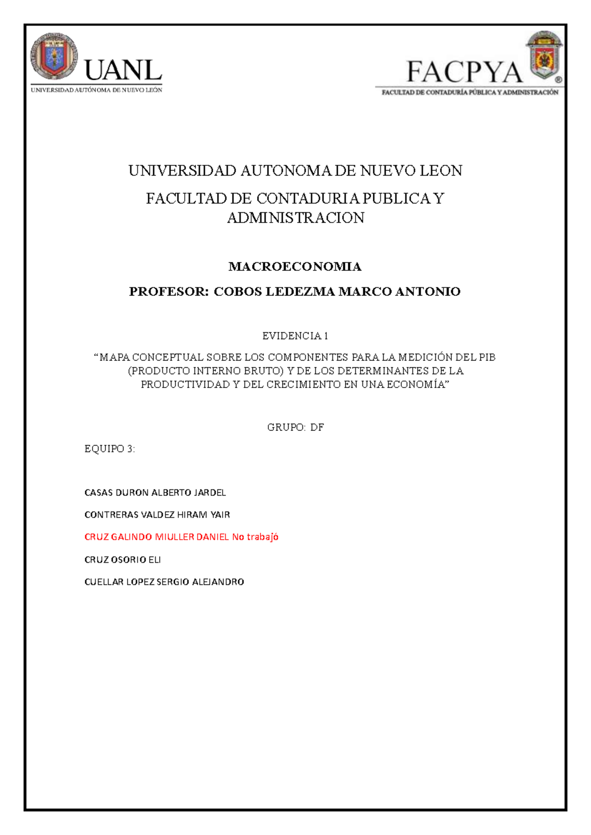 Evidencia 1.- macroeconomia - UNIVERSIDAD AUTONOMA DE NUEVO LEON ...