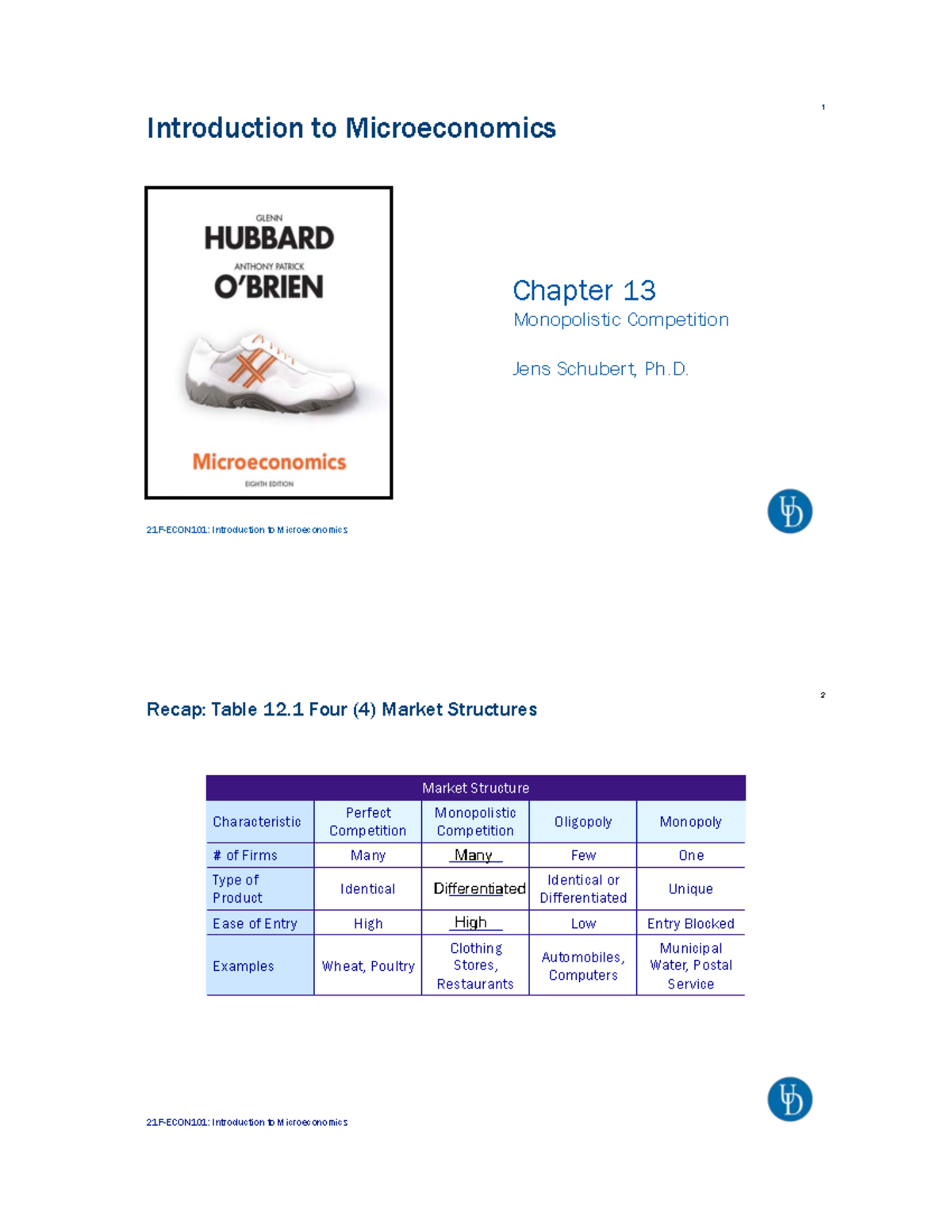 Chapter 13 Redacted Notes - Introduction To Microeconomics Chapter 13 ...