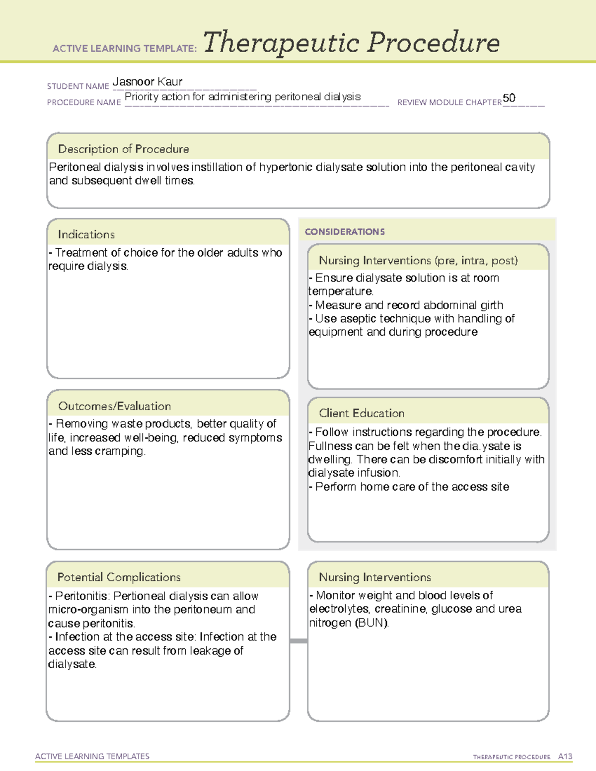 Peritoneal dialysis - Treatment of choice for the older adults who ...