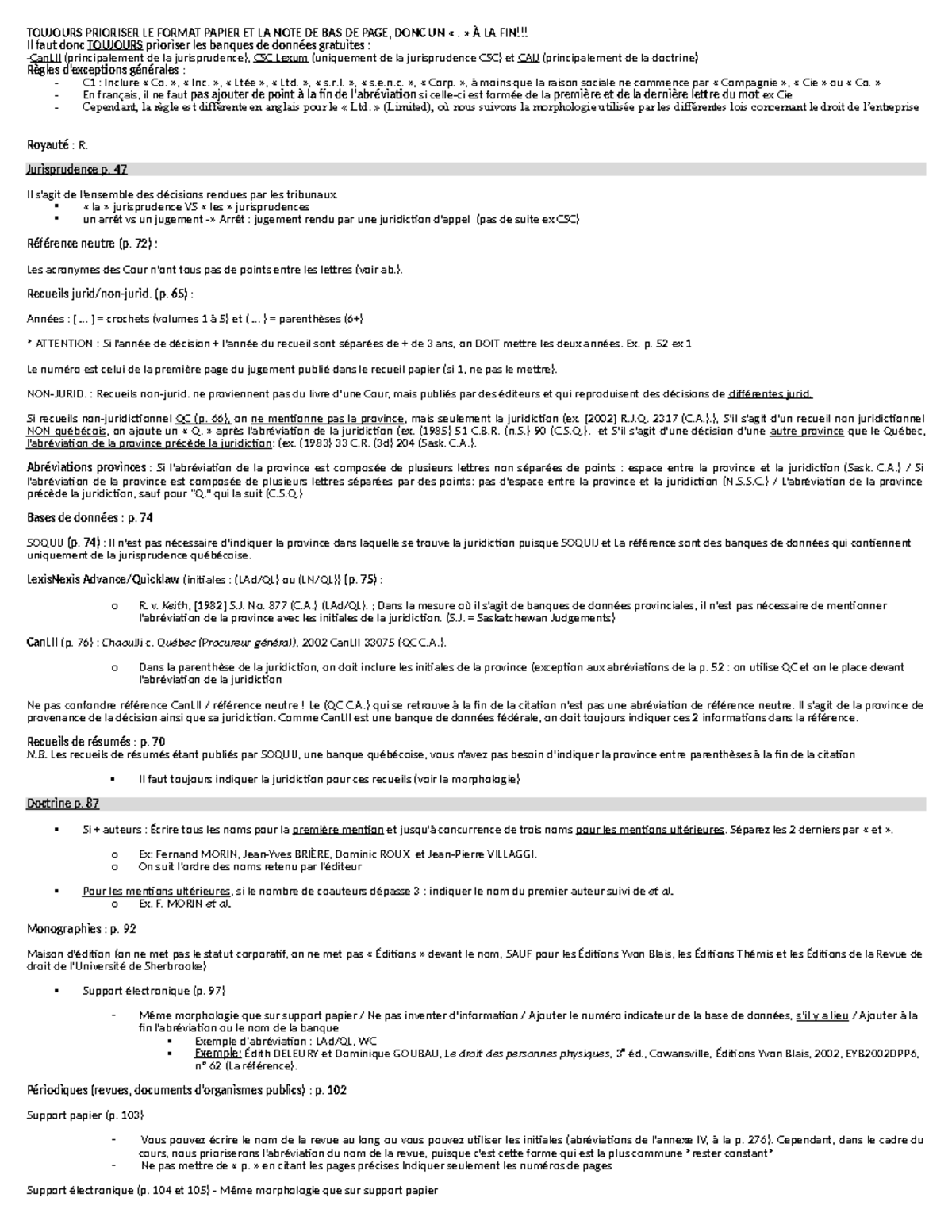 Feuille de note : examen final - TOUJOURS PRIORISER LE FORMAT PAPIER ET ...