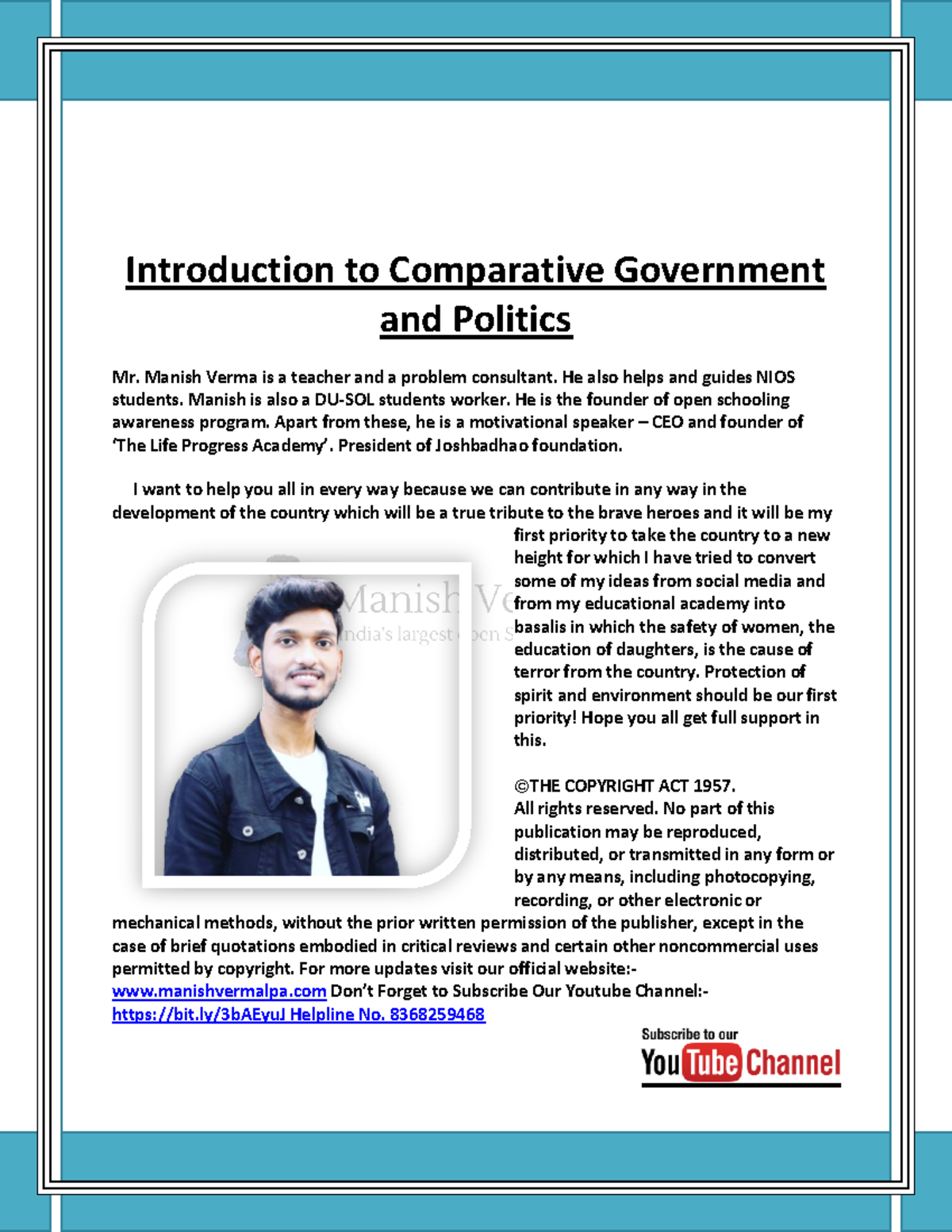 Comparative Political English Introduction To Comparative Government Comparative Political English Introduction To Comparative Government