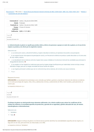 Cuestionario Del Módulo 2 Revisión Del Intento Sarampión - Comenzado El ...