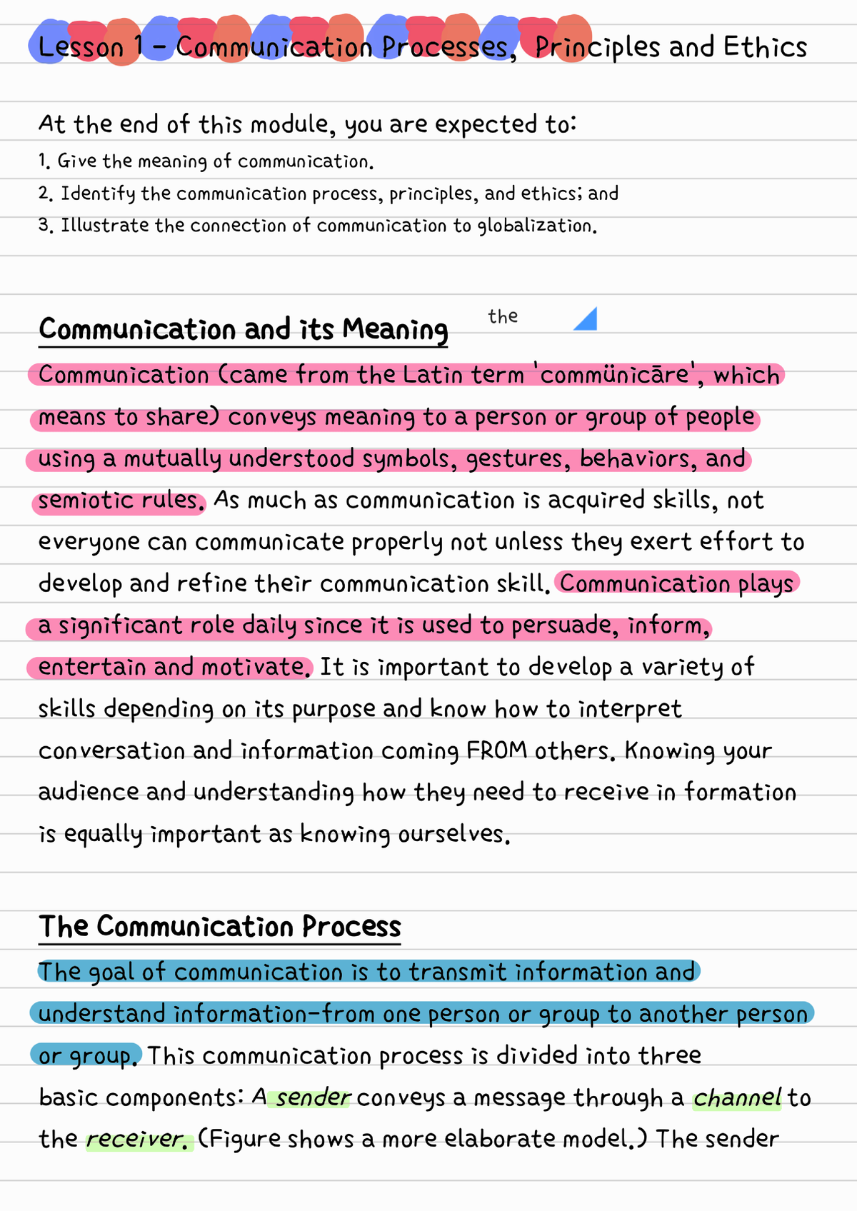 Purposive Comm 1 Lesson 1 - Process,Principles And Ethics 230807 010922 ...