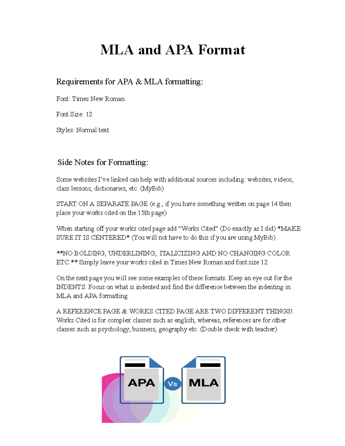 Apa Format For Websites