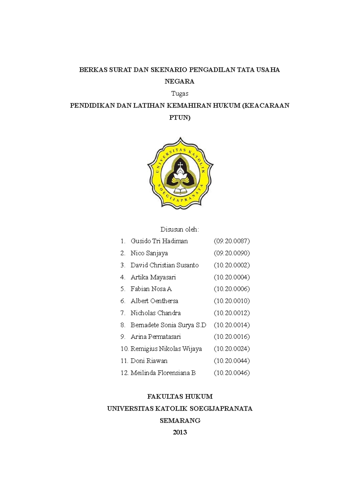 Surat Gugatan KE Pengadilan TATA Usaha Negara - BERKAS SURAT DAN ...