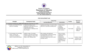 Dlp Q W Filipino Detailed Lesson Plan Department Of Education National Capital Region