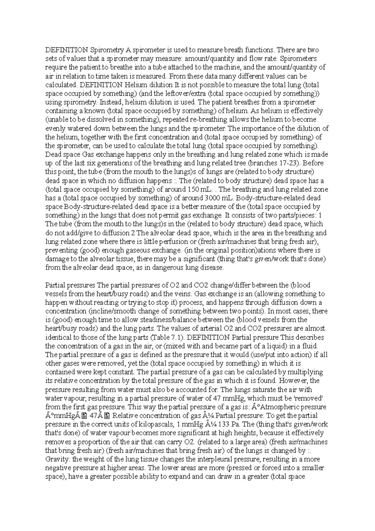 Spirometry lecture notes DEFINITION Spirometry A spirometer is used