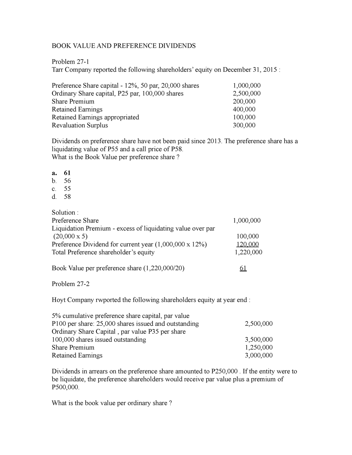 book-value-per-share-answer-key-book-value-and-preference-dividends