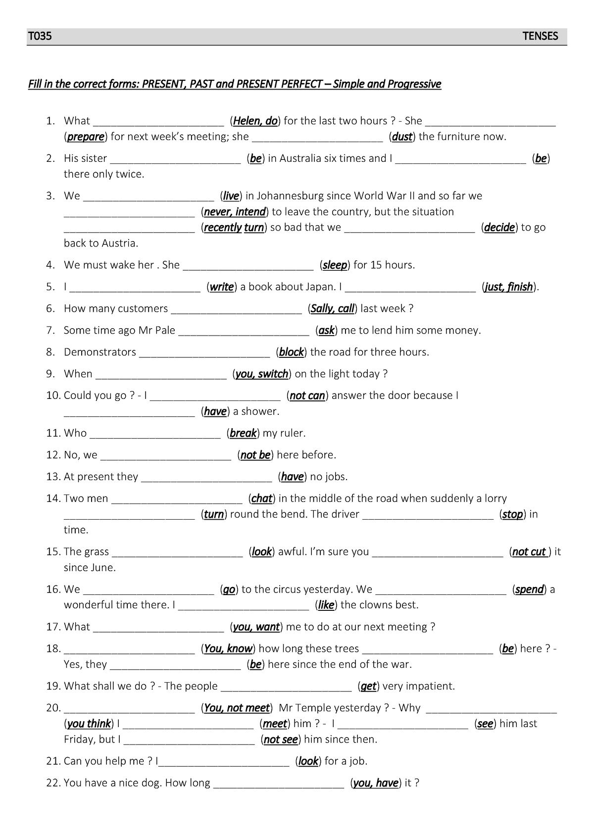 t035-present-past-present-perfect-t-035-tenses-fill-in-the-correct