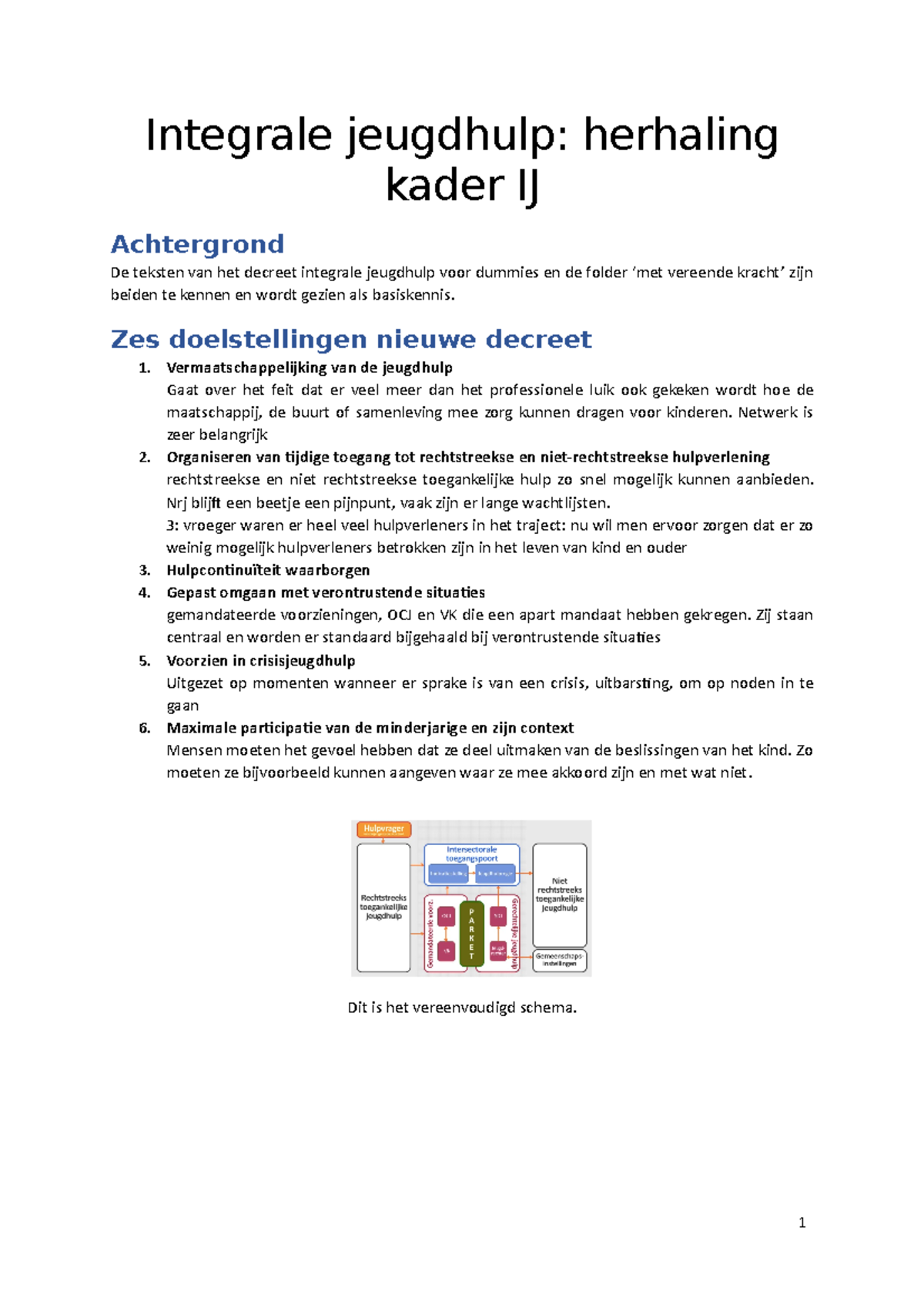 IJ Les 1 Inleiding En Herhaling Decreet - Integrale Jeugdhulp - Thomas ...