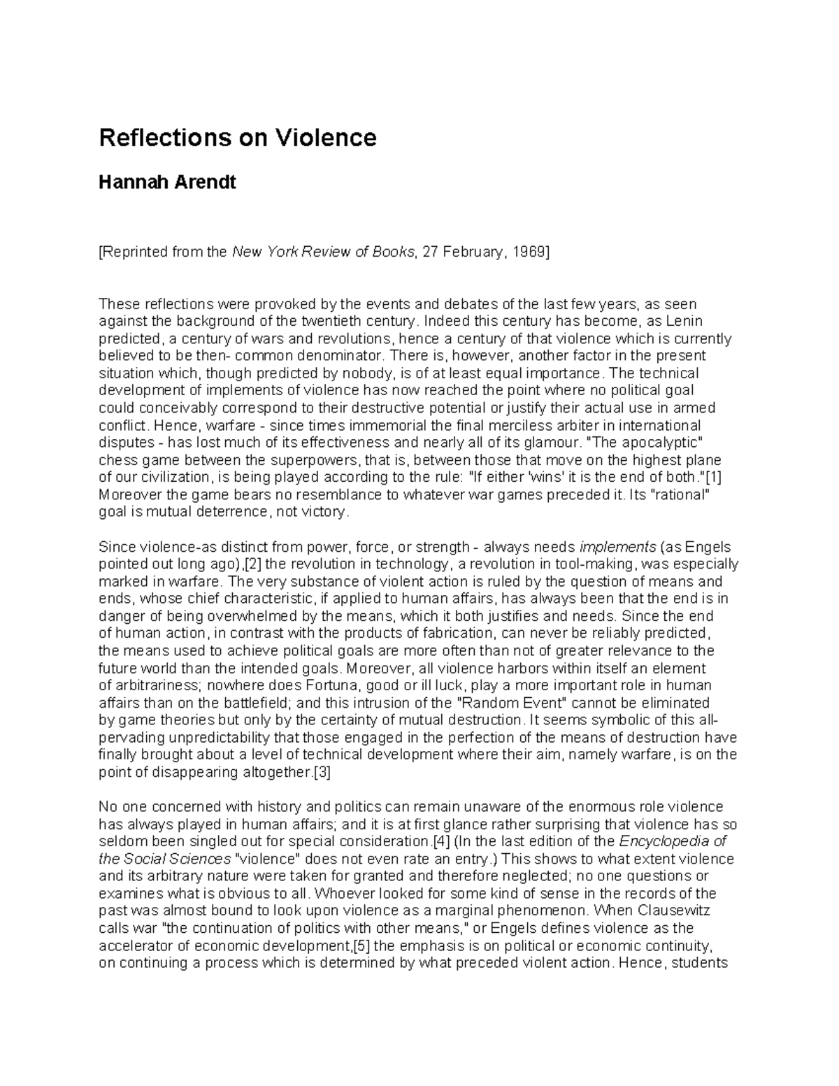 introduction dissertation sur la violence