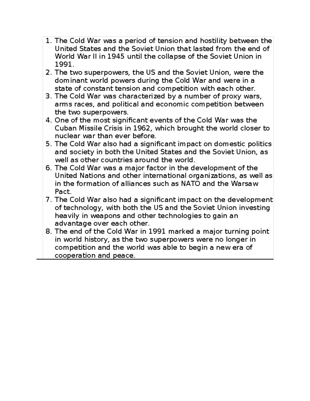 Cold war - About cold war - The Cold War was a period of tension and ...