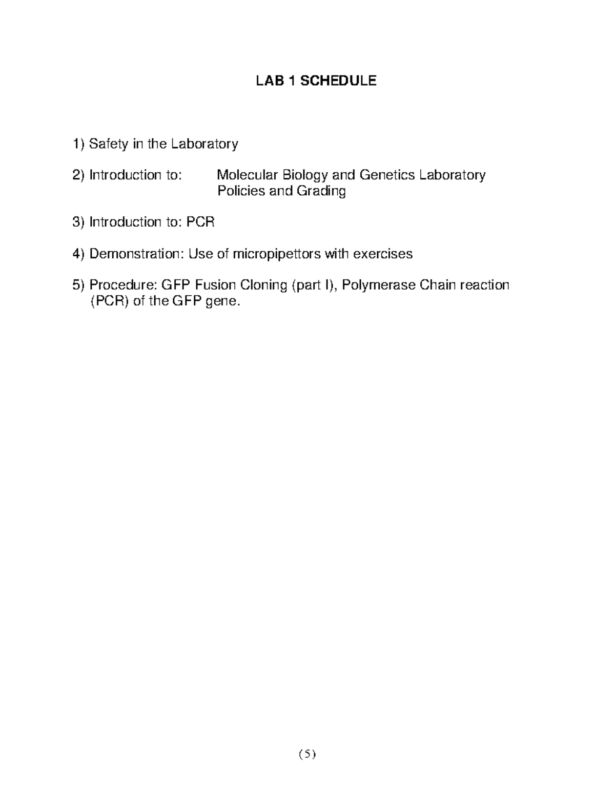 Bio Lab Schedule Safety In The Laboratory Introduction To Molecular   Thumb 1200 1553 