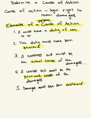 Chapter 1 - Notes - Civil Litigation process of resolving private ...