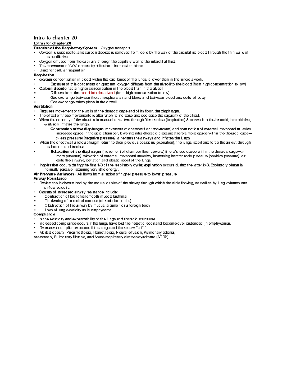 Chapter 20 INTO& Extra - Lecture notes 20 - Intro to chapter 20 Extras ...
