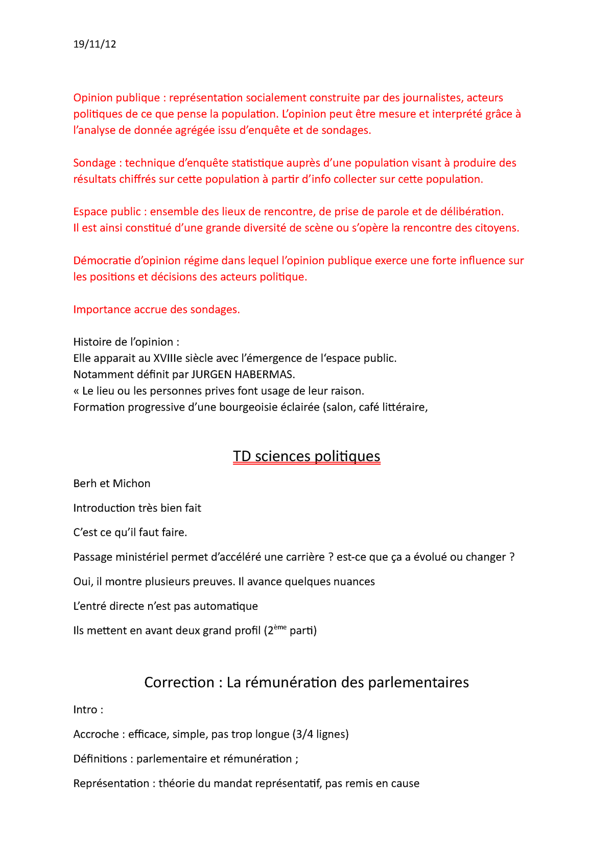 dissertation ses opinion publique