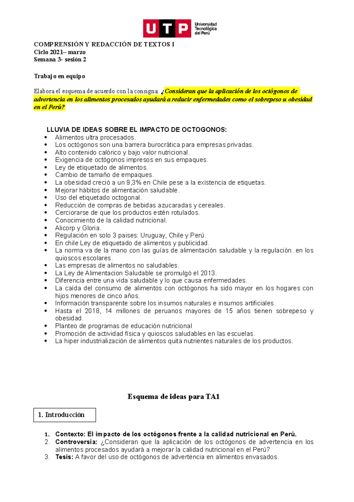 S03.s2-Esquema Para TA1 (material) 2021 Marzo 222 - COMPRENSIÓN Y ...