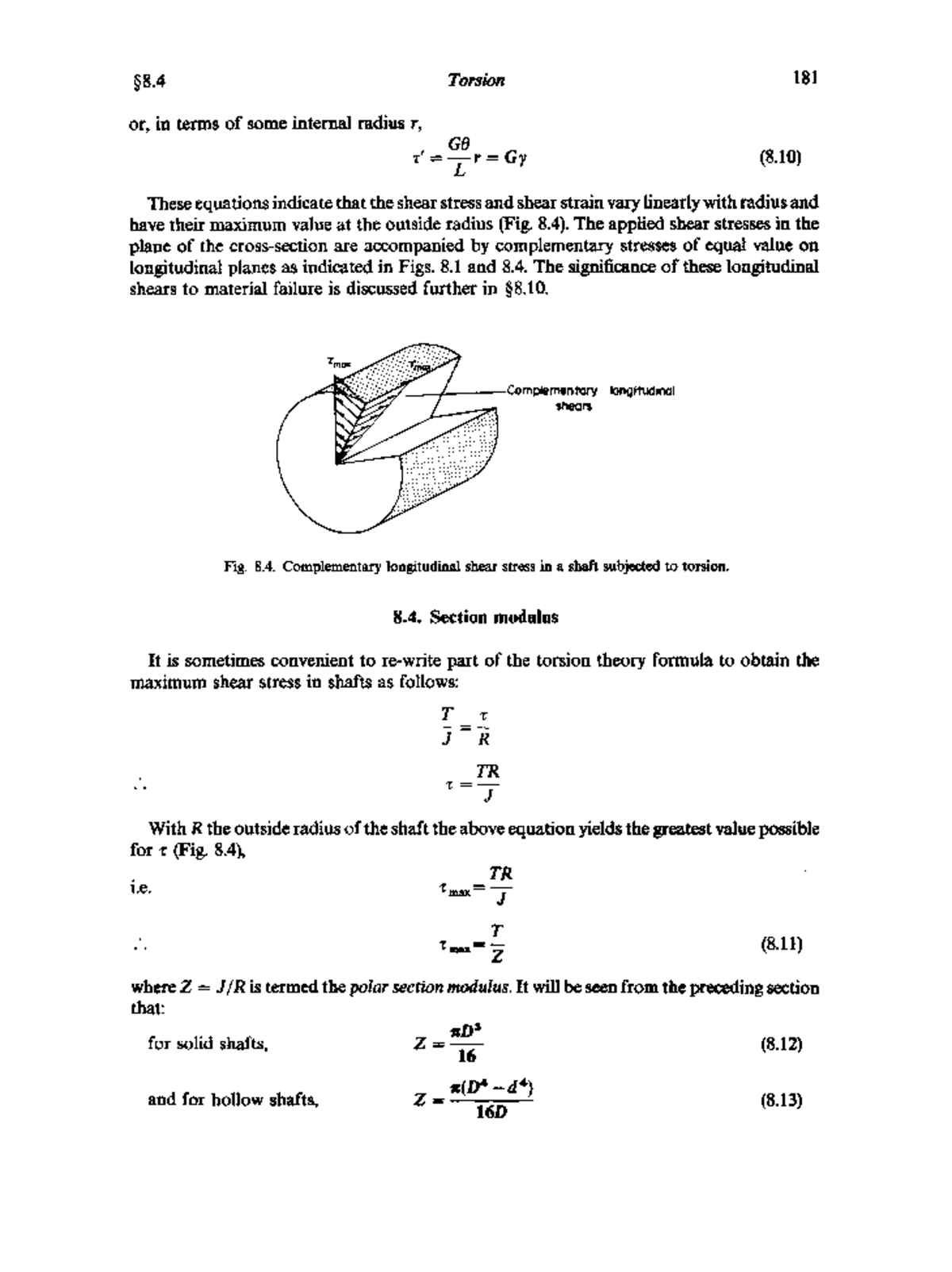 MMEN 226 - Worked examples on Torsion, Set 7 - $8 Torsion 181 or, in ...