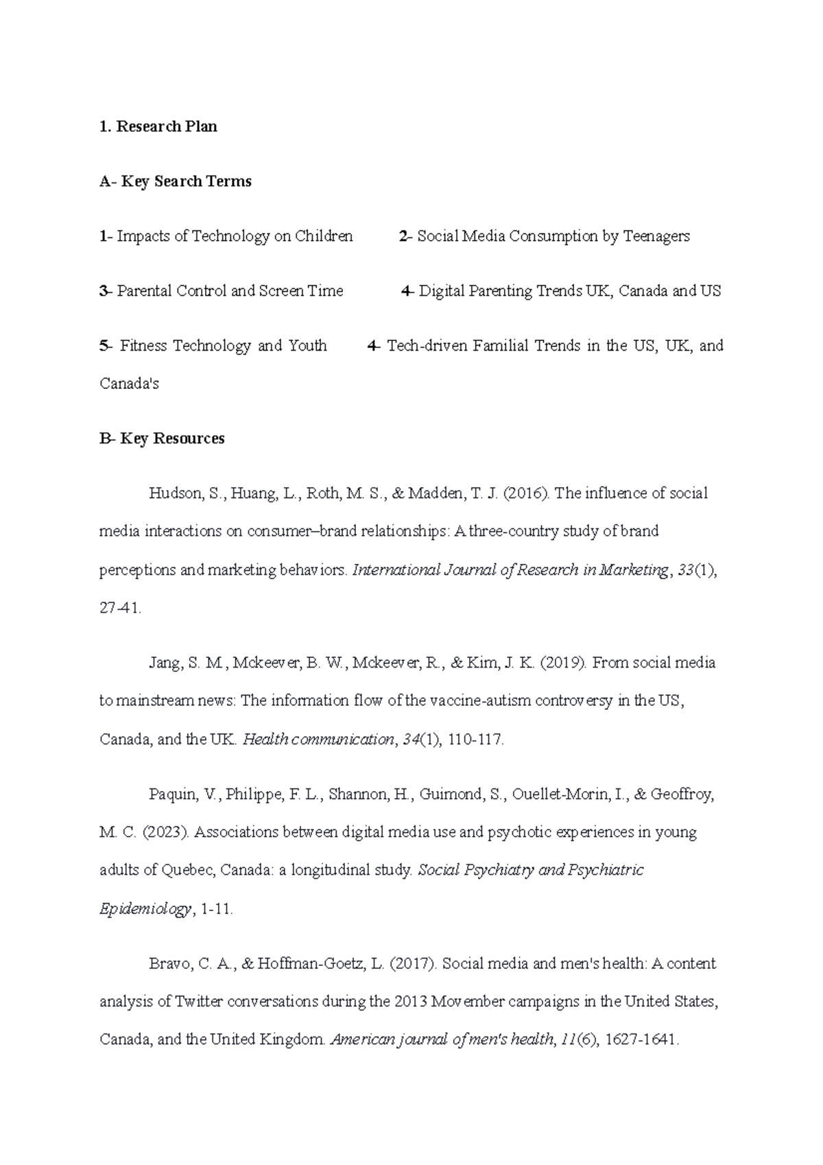 2-2 Final Project Milestone Two Research Plan and Comparative ...