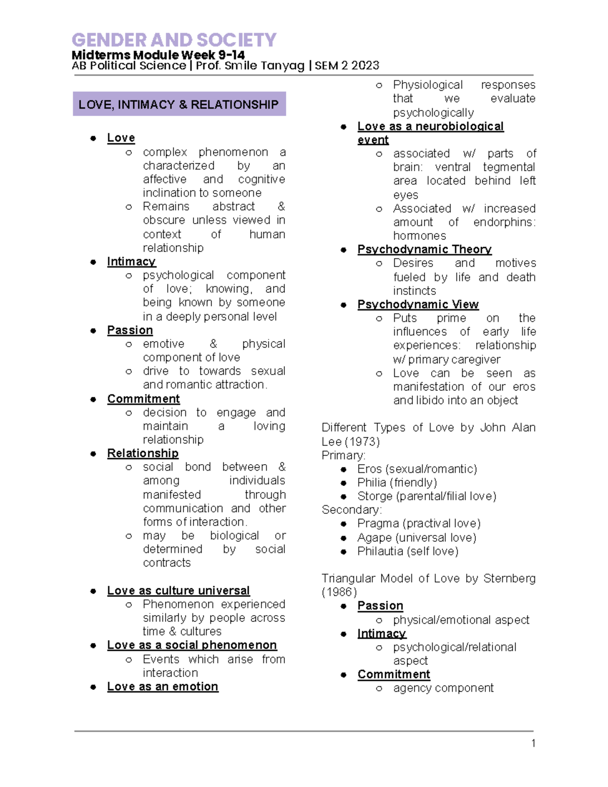 Gensoc Midterms Reviewer - Midterms Module Week 9- AB Political Science ...