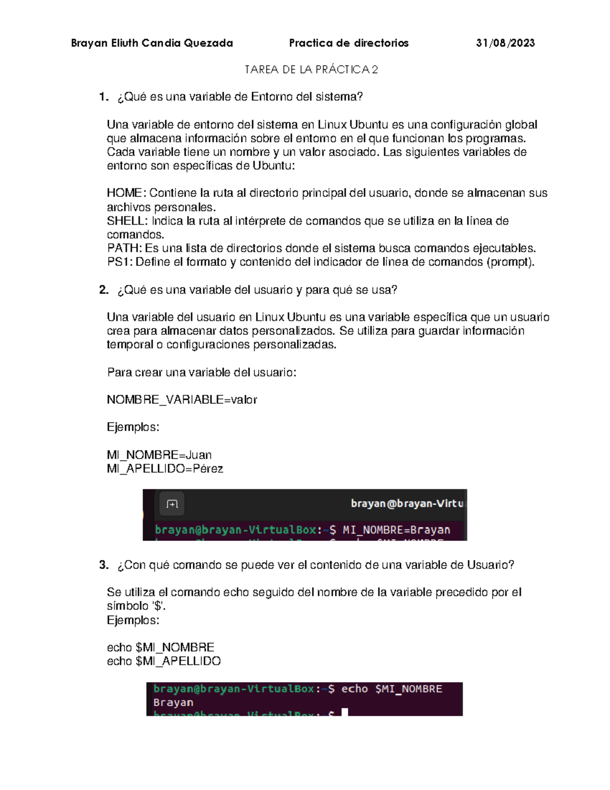 Práctica de la practica 02 - TAREA DE LA PRÁCTICA 2 1. ¿Qué es una ...
