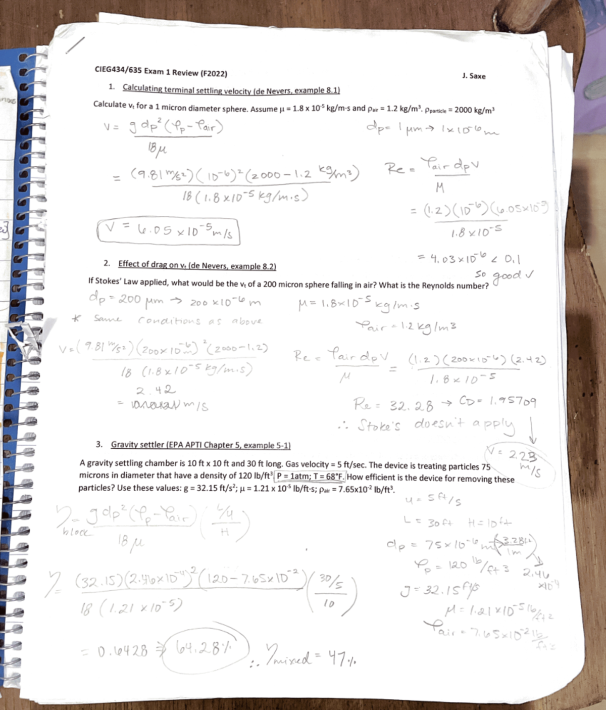 Exam 1 reveiw practice problems - CIEG434 - Studocu