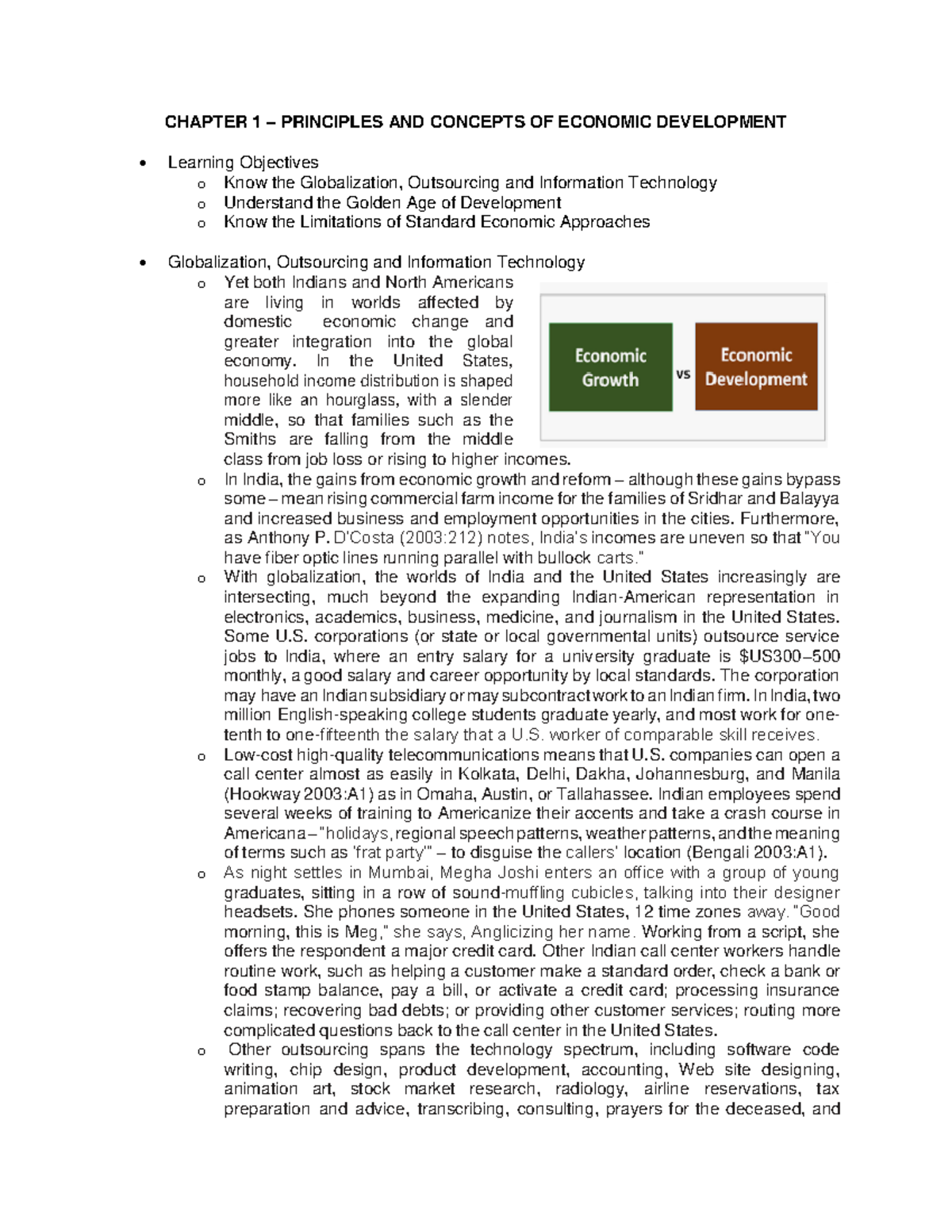 PRINCIPLES AND COURSE OF ECONOMIC DEVELOPMENT - CHAPTER 1 – PRINCIPLES ...