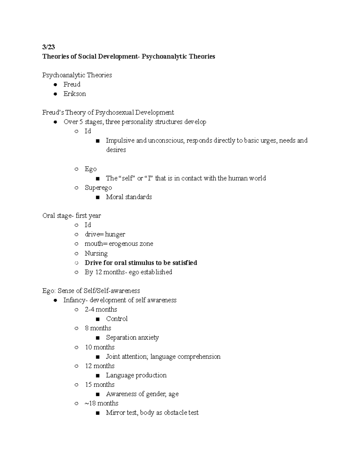 Developmental Psych Lec - 3/ Theories of Social Development ...