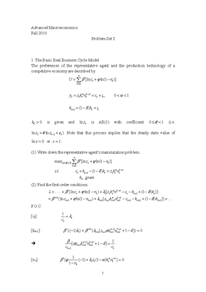 Problem Set 1 With Answers 2015 - Advanced Macroeconomics Fall 2015 ...