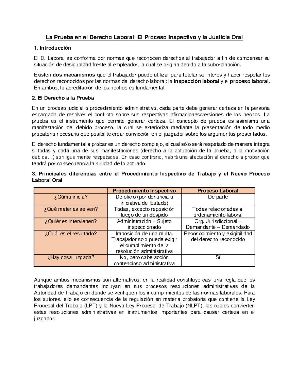 (Toyama-Higa) La Prueba En El Derecho Laboral - La Prueba En El Derecho ...