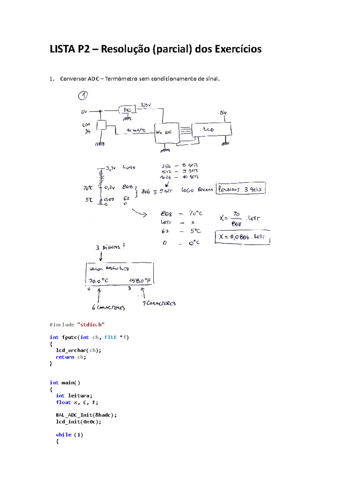 Solucao P2 - Explicações E Exercícios, Gráficos. - LISTA P2 – Resolução ...