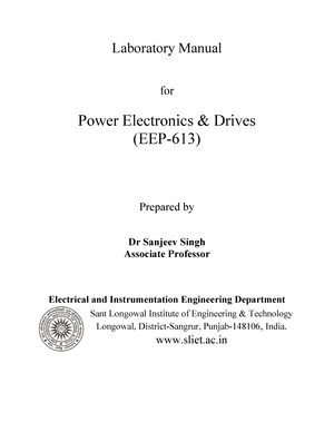 Eee Power Electronics Lab - Power Systems Lab: The Power Systems ...