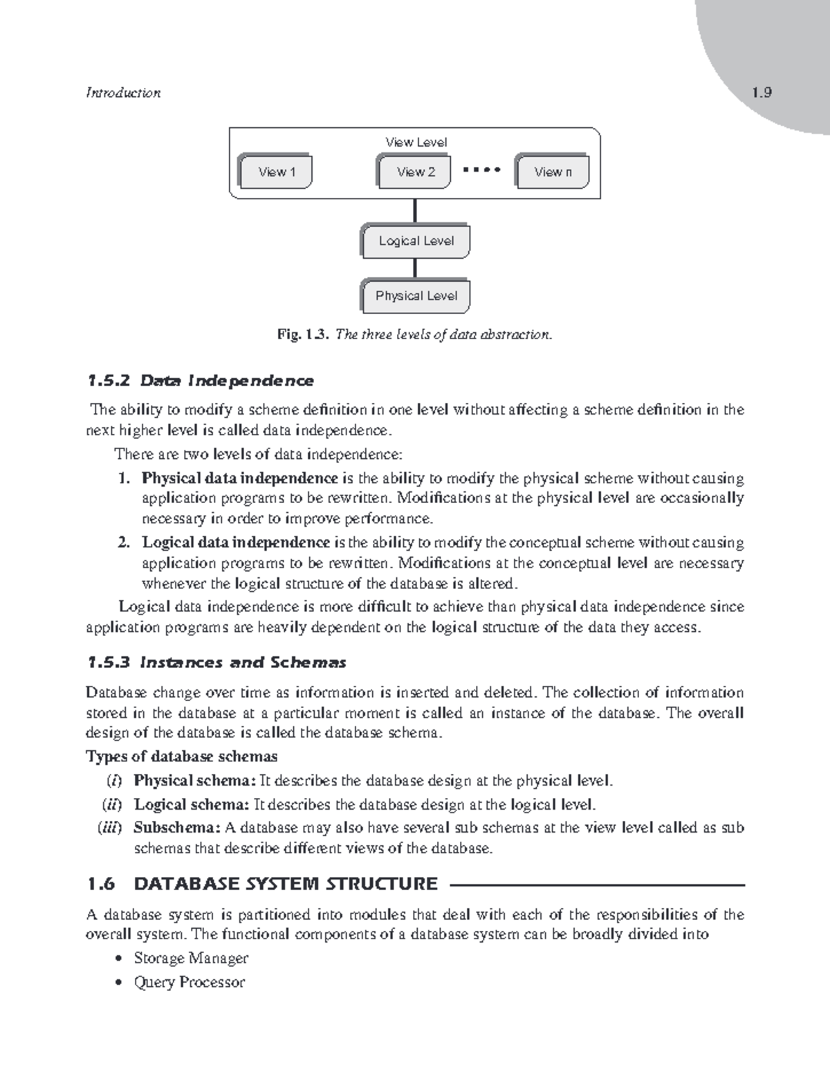 Database Management Systems - dokumen - Introduction 1. View 1 View 2 ...