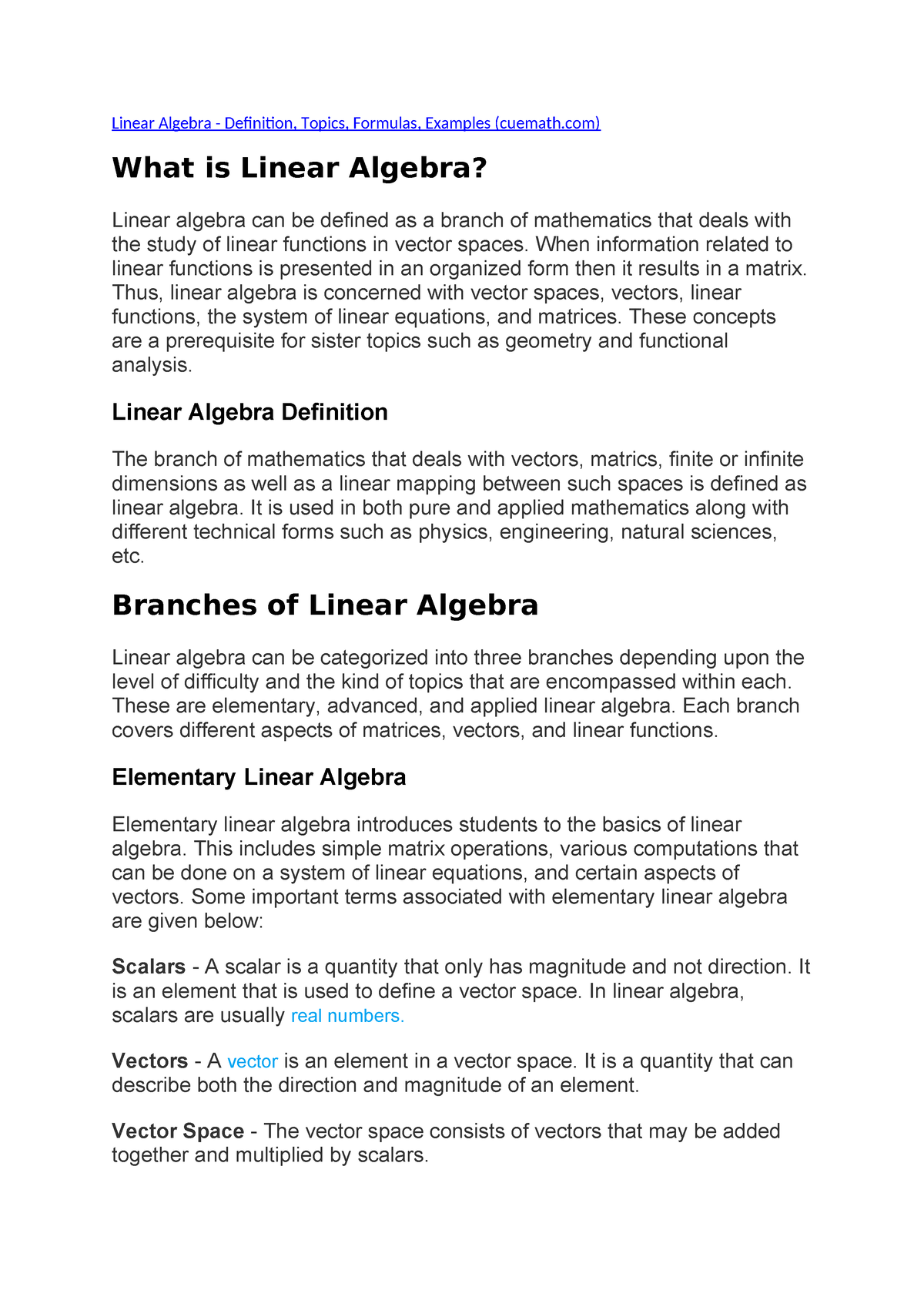 linear-algebra-notes-linear-algebra-definition-topics-formulas