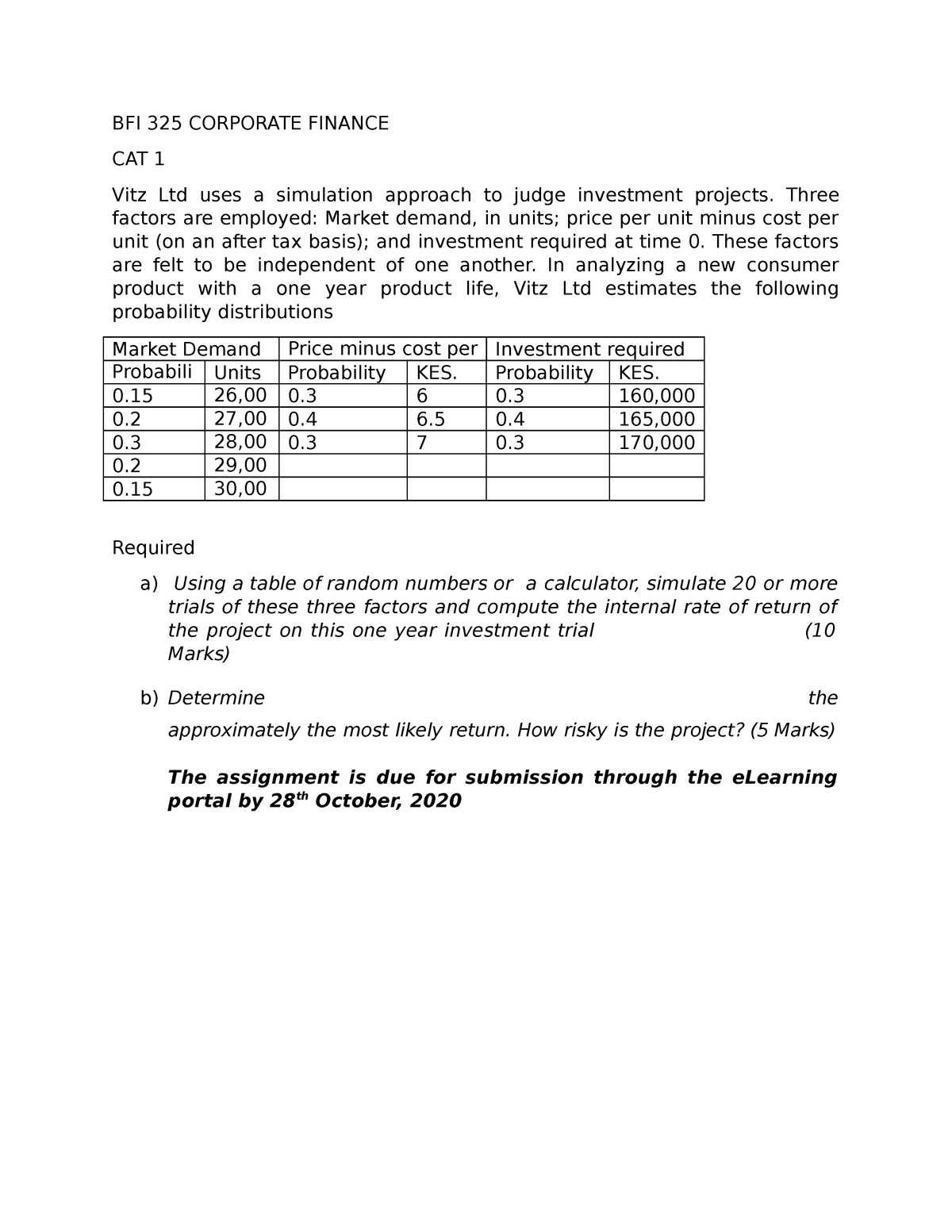 cat-1-simulation-assignment-bfi-325-corporate-finance-cat-1-vitz