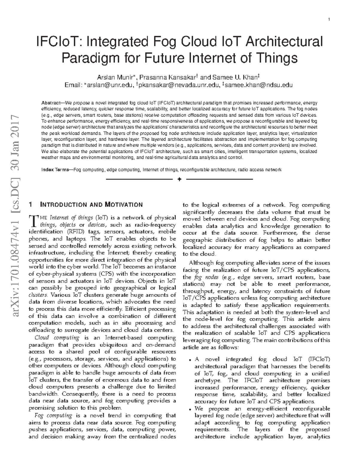 1701 - Fog computing vs cloud computing - arXiv:1701 [cs] 30 Jan 2017 ...