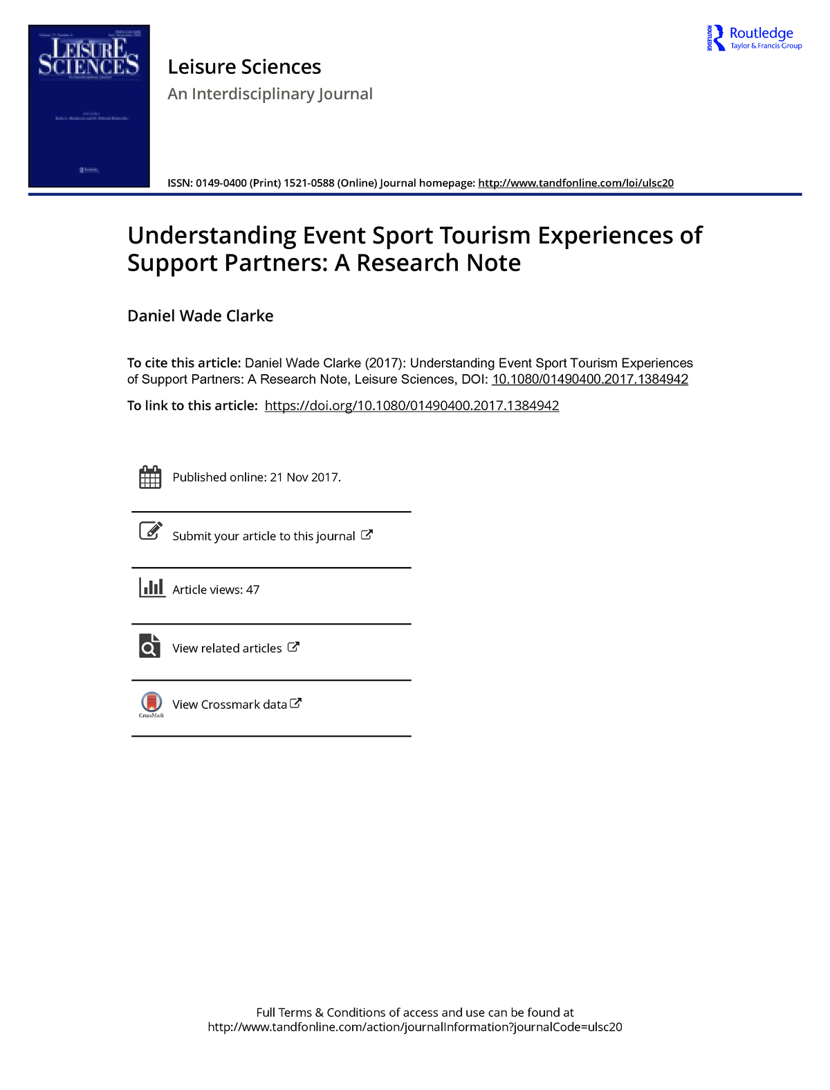 sport event tourism thesis